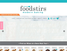 Tablet Screenshot of foodstirs.com